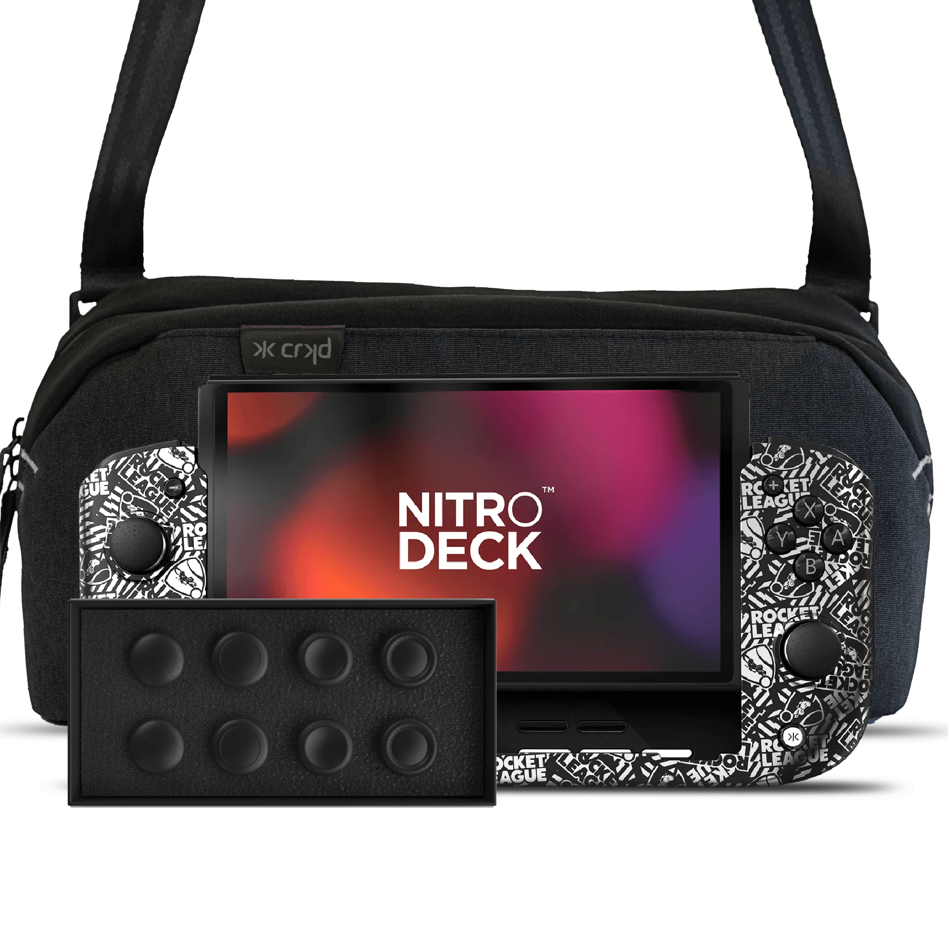 Nitro Deck Rocket League Edition + Gear Bag + Stick Top 8 Pack Bundle