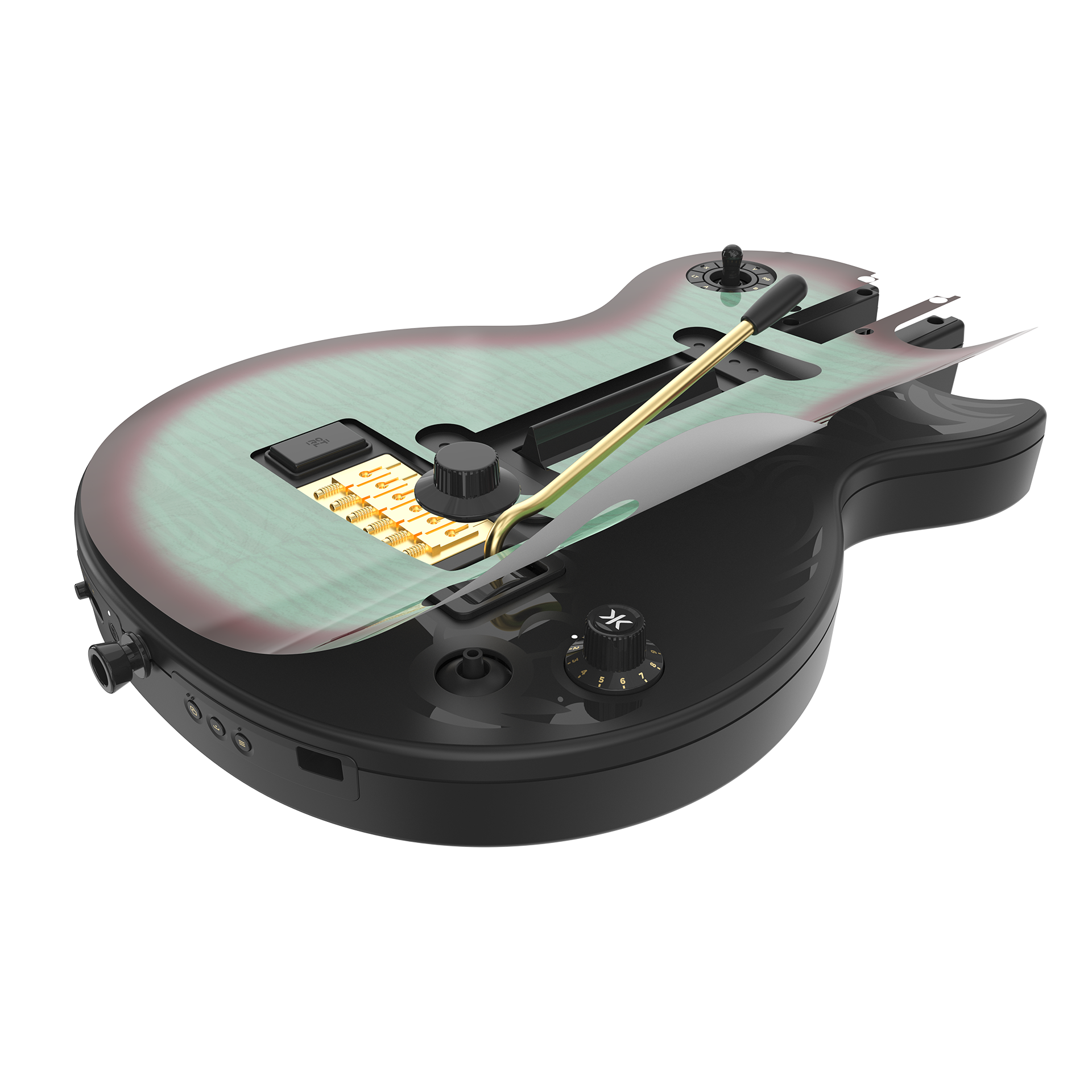 CRKD Gibson Les Paul Faceplate Skin Aqua Fade (Gloss)