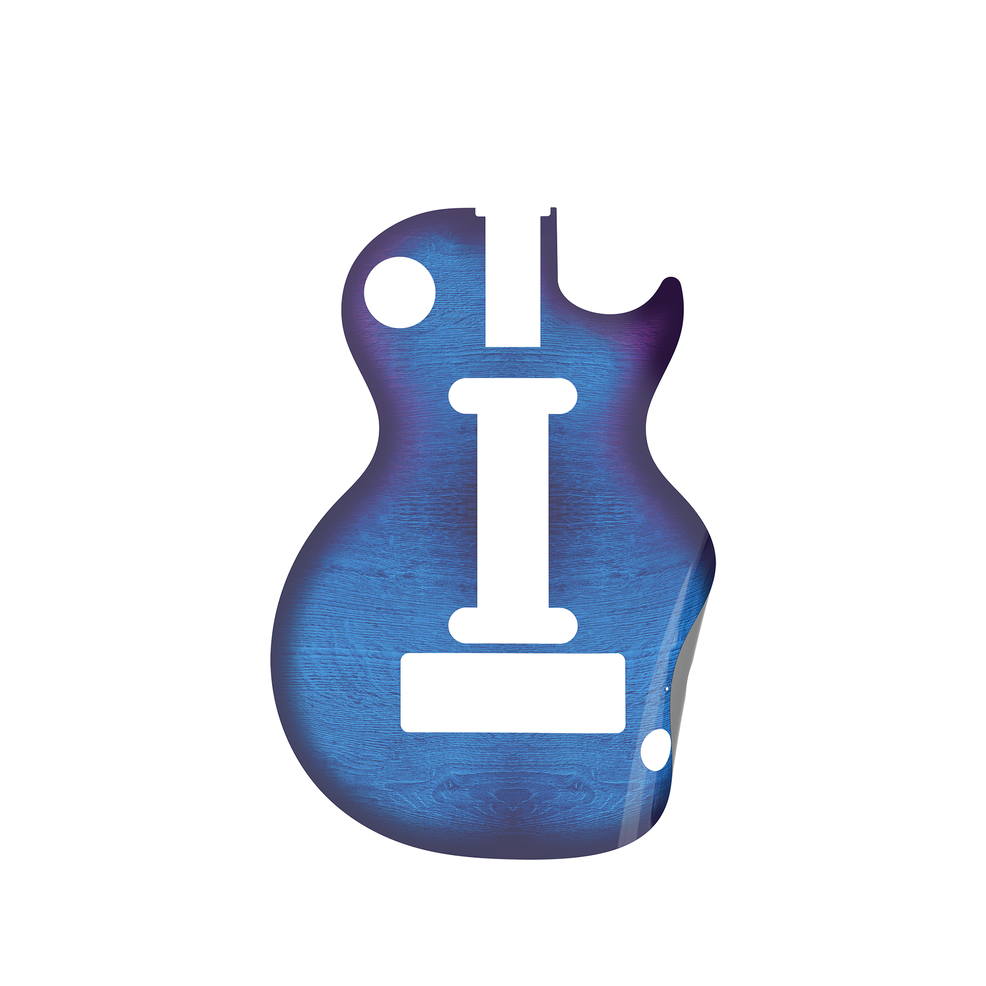 CRKD Gibson Les Paul Faceplate Skin Blueberry Burst (Gloss)