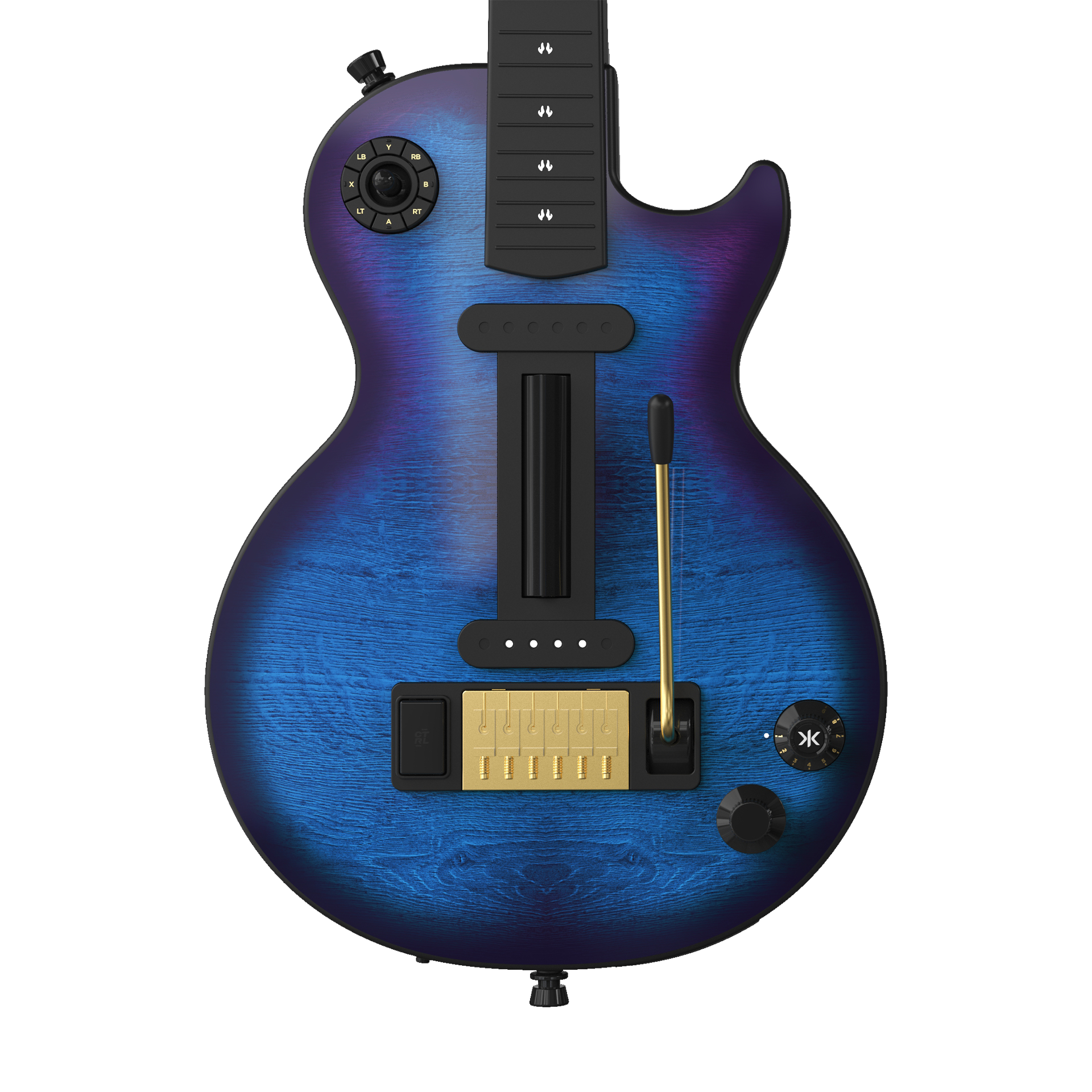 CRKD Gibson Les Paul Faceplate Skin Blueberry Burst (Gloss)