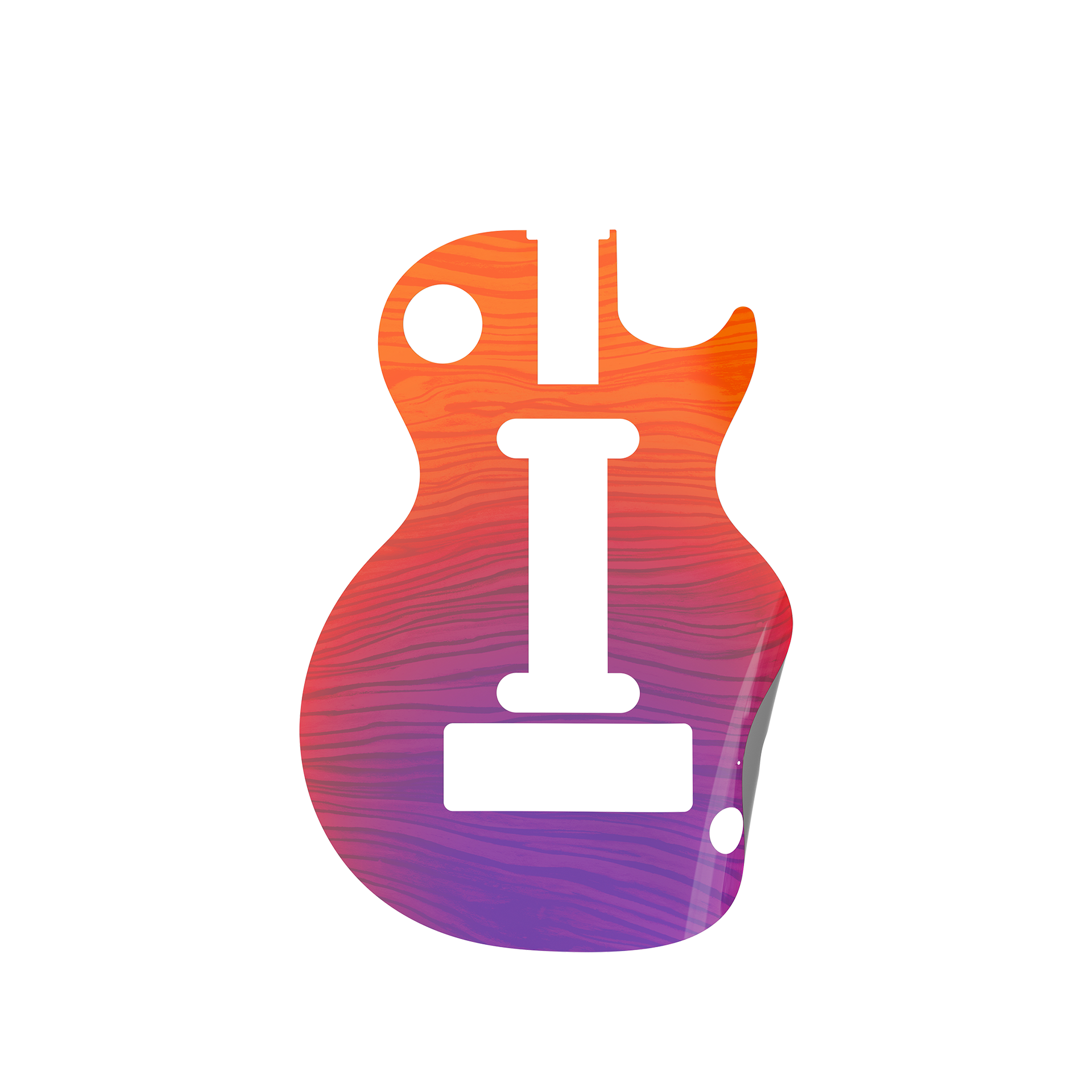 CRKD Gibson Les Paul Faceplate Skin CRKD Wood (Gloss)