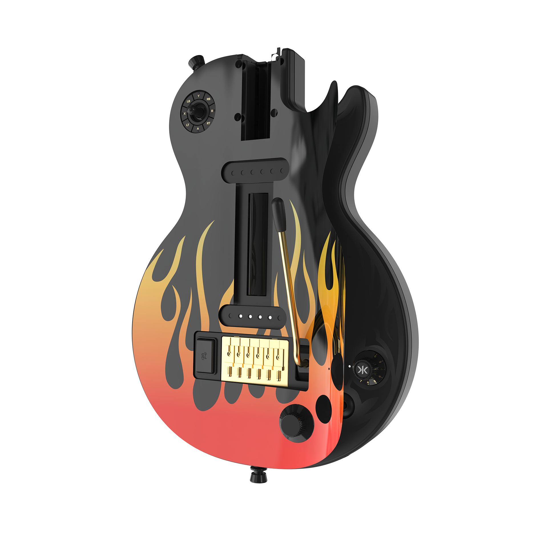 CRKD Gibson Les Paul Faceplate Skin Flames (Gloss)