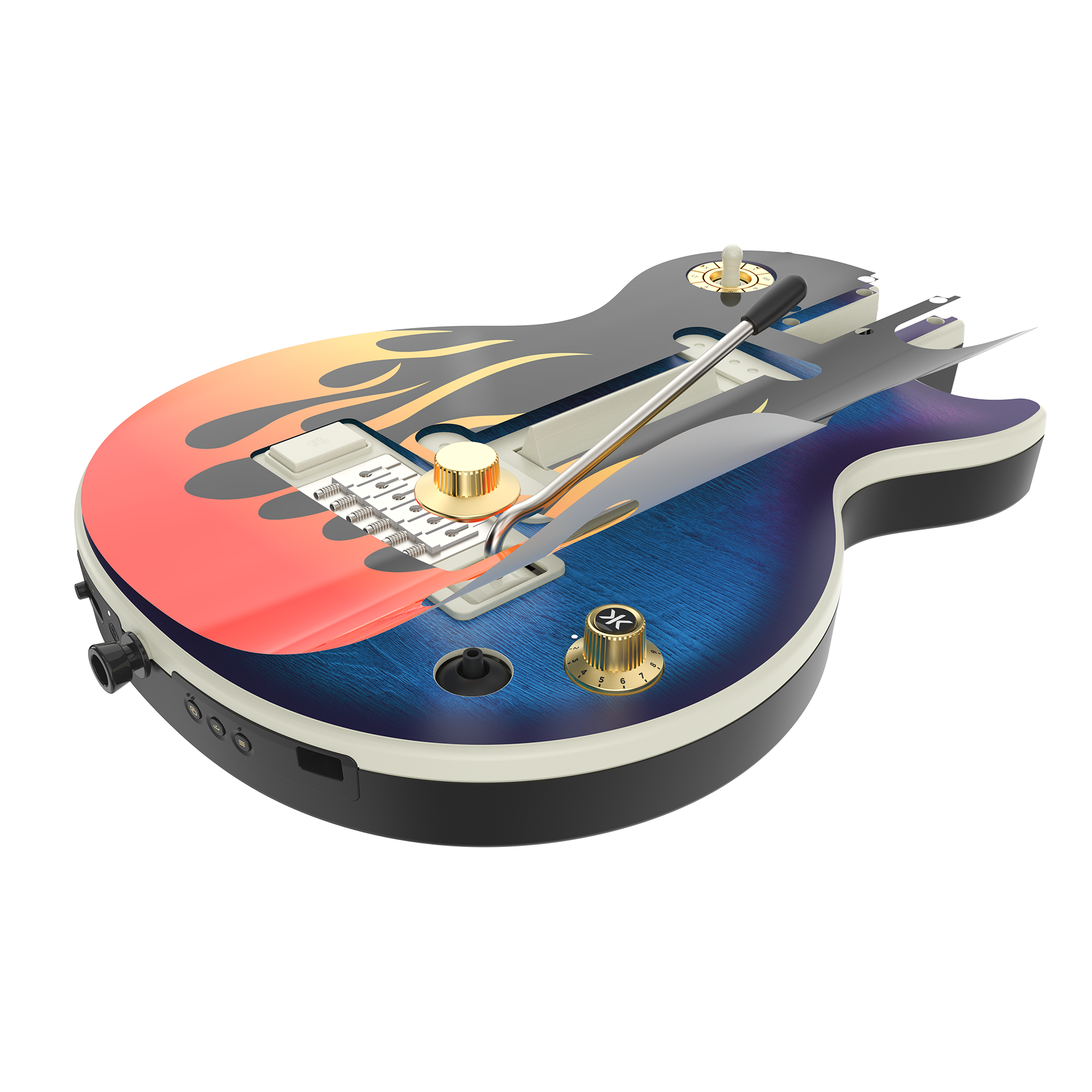 CRKD Gibson Les Paul Faceplate Skin Flames (Gloss)