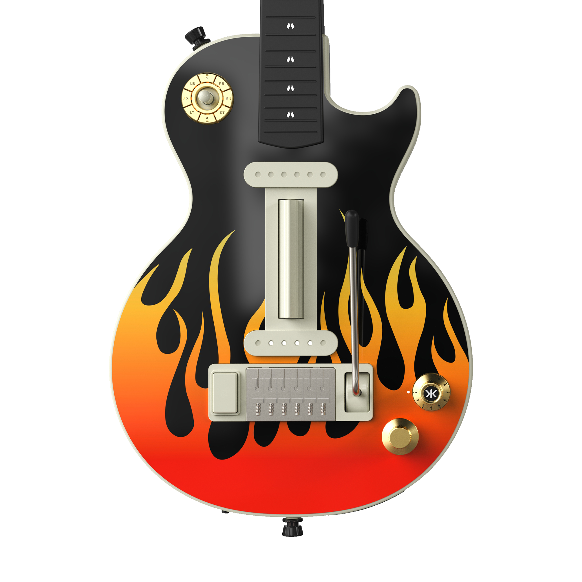 CRKD Gibson Les Paul Faceplate Skin Flames (Gloss)
