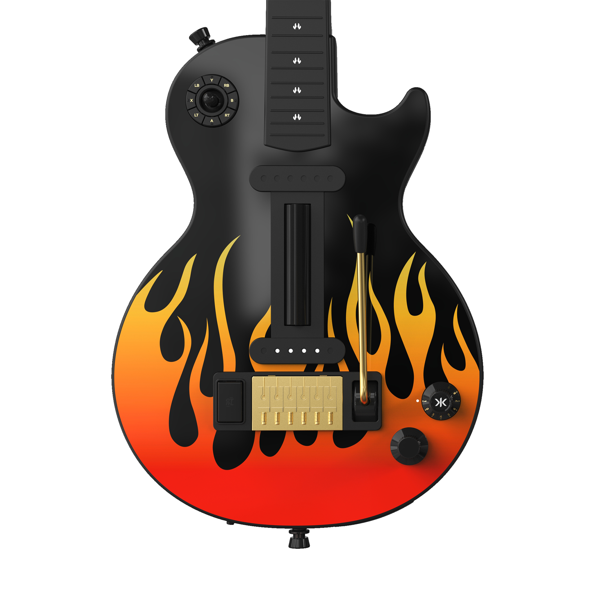 CRKD Gibson Les Paul Faceplate Skin Flames (Gloss)