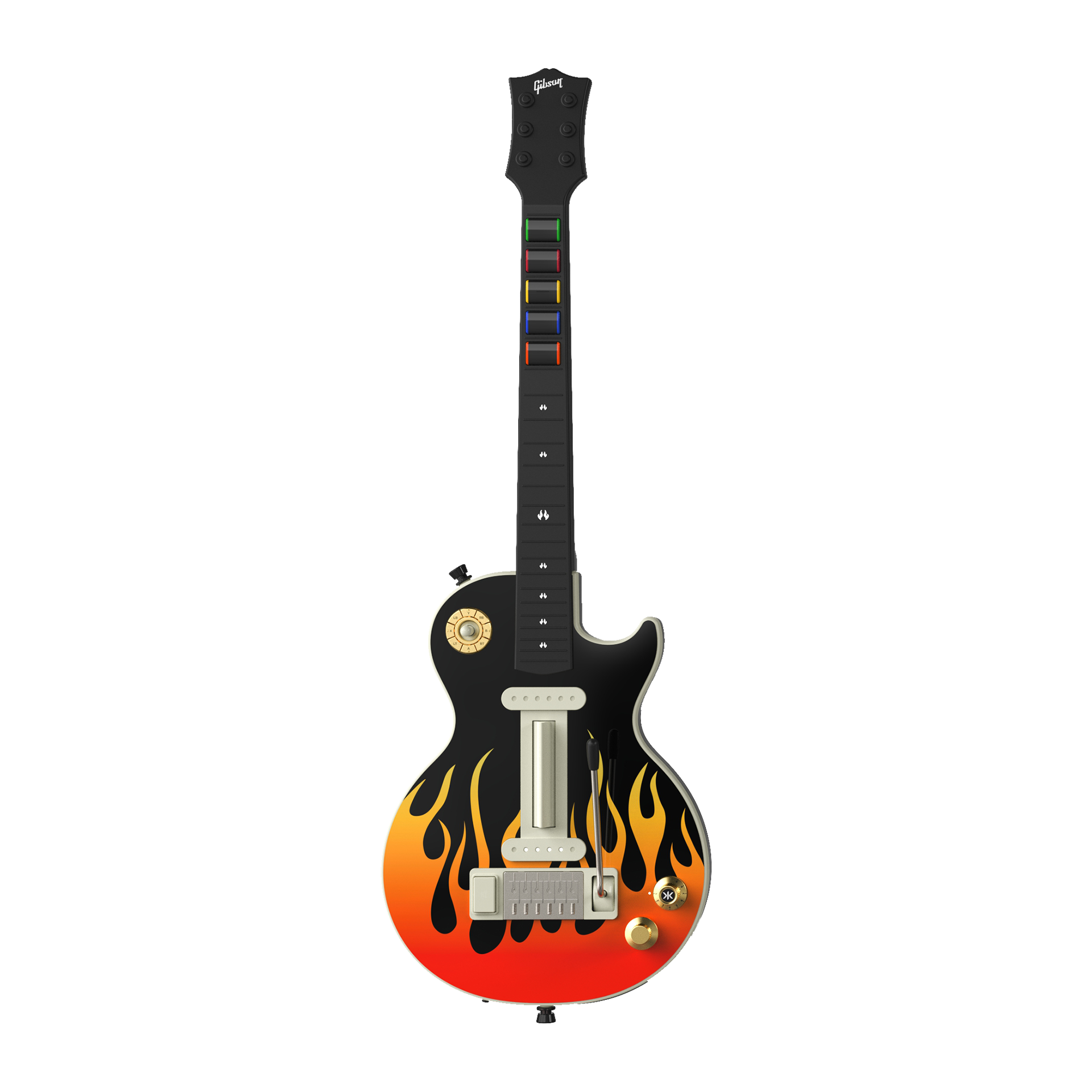 CRKD Gibson Les Paul Faceplate Skin Flames (Gloss)