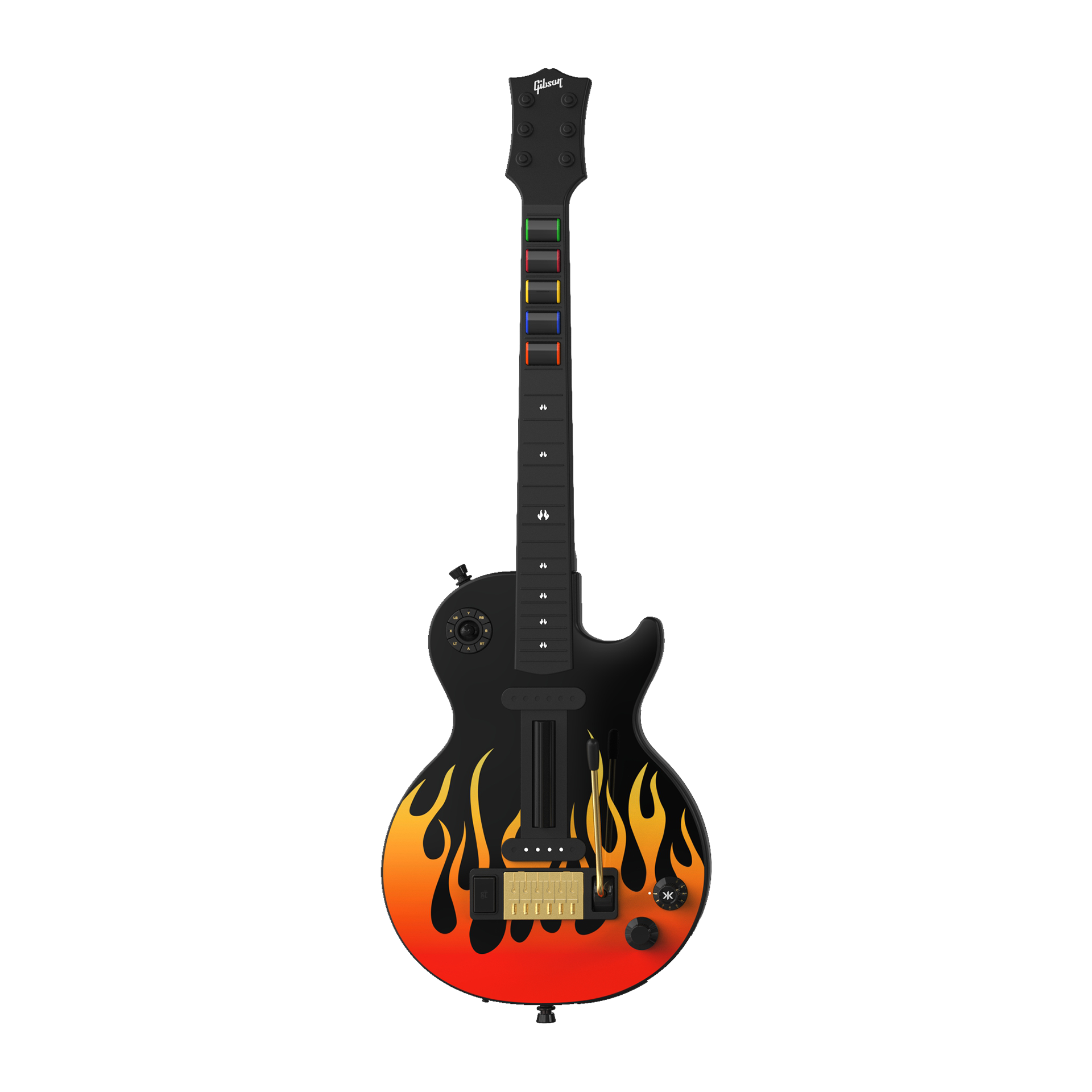 CRKD Gibson Les Paul Faceplate Skin Flames (Gloss)