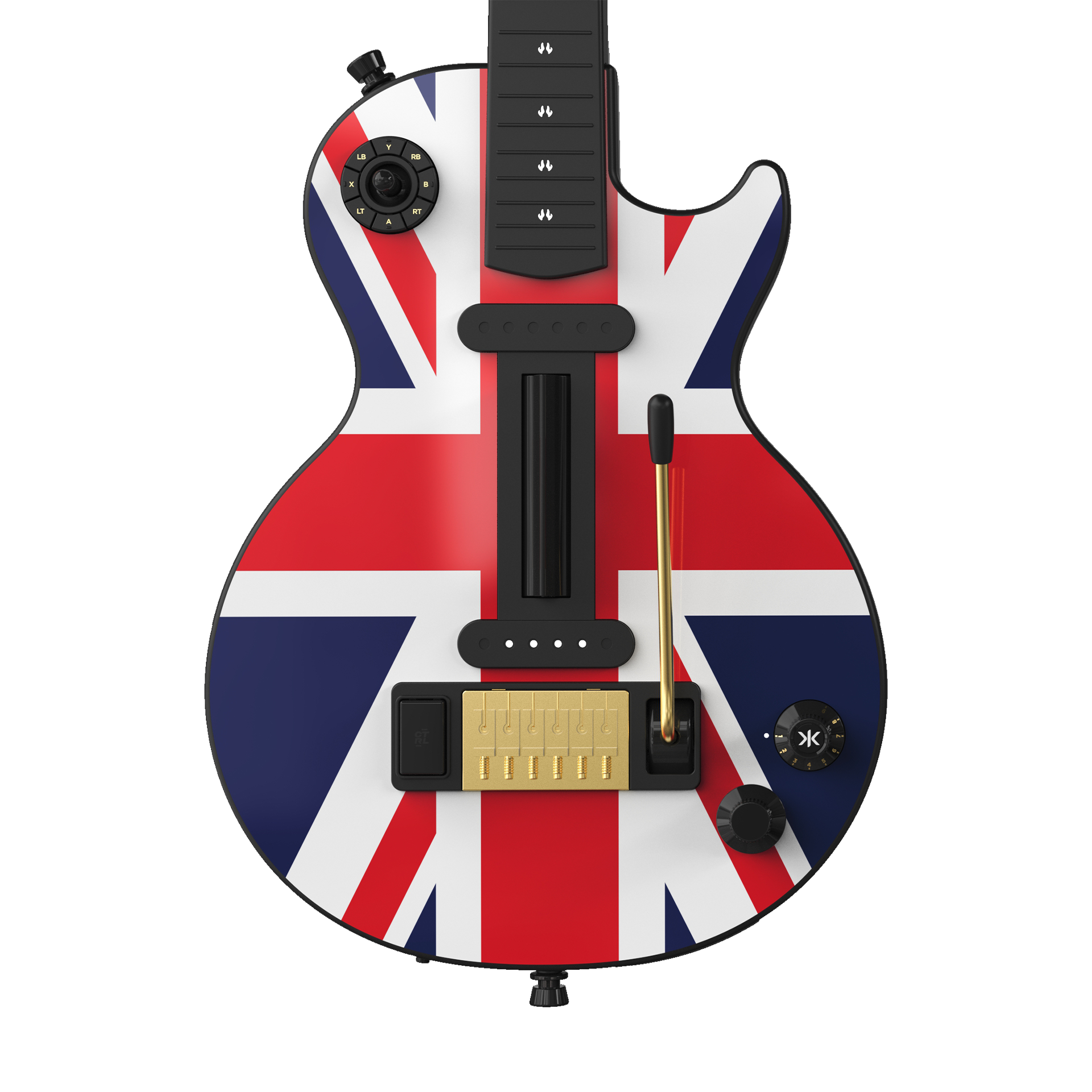 CRKD Gibson Les Paul Faceplate Skin Union Jack (Gloss)