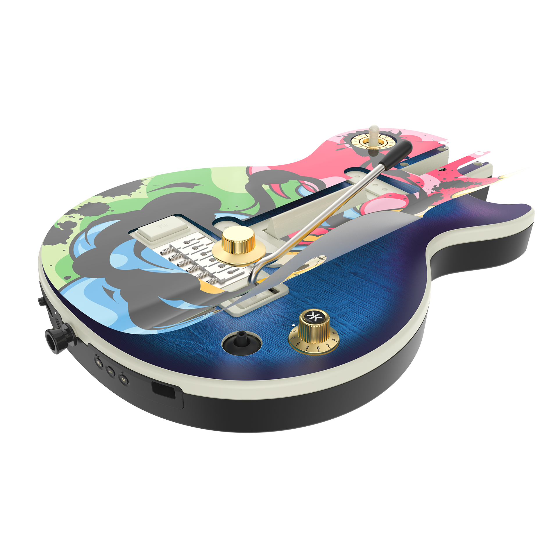 CRKD Gibson Les Paul Faceplate Skin Inked POPeArt (Gloss)