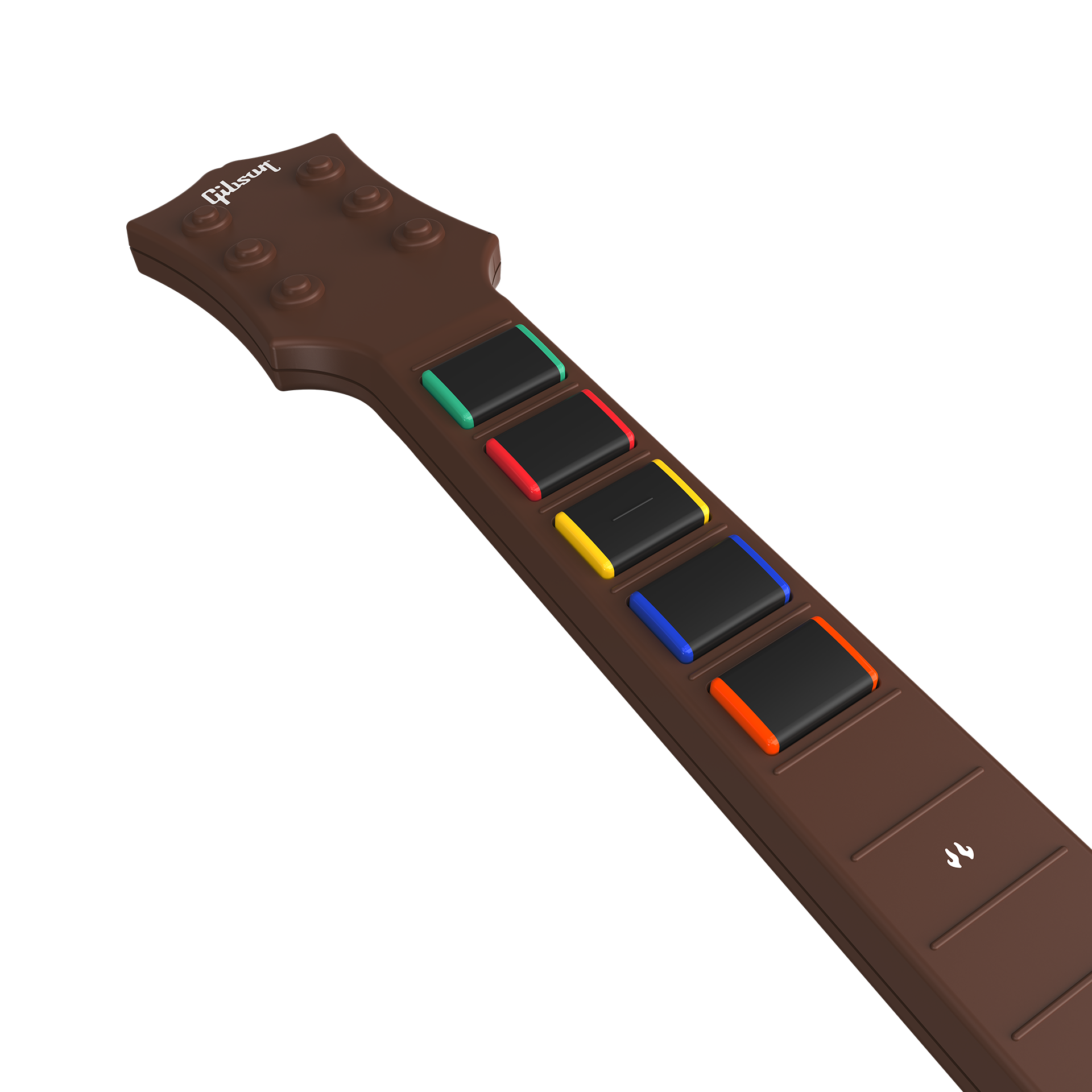 Gibson Les Paul Brown OG Guitar Controller Fret Neck - Mechanical Fret Buttons