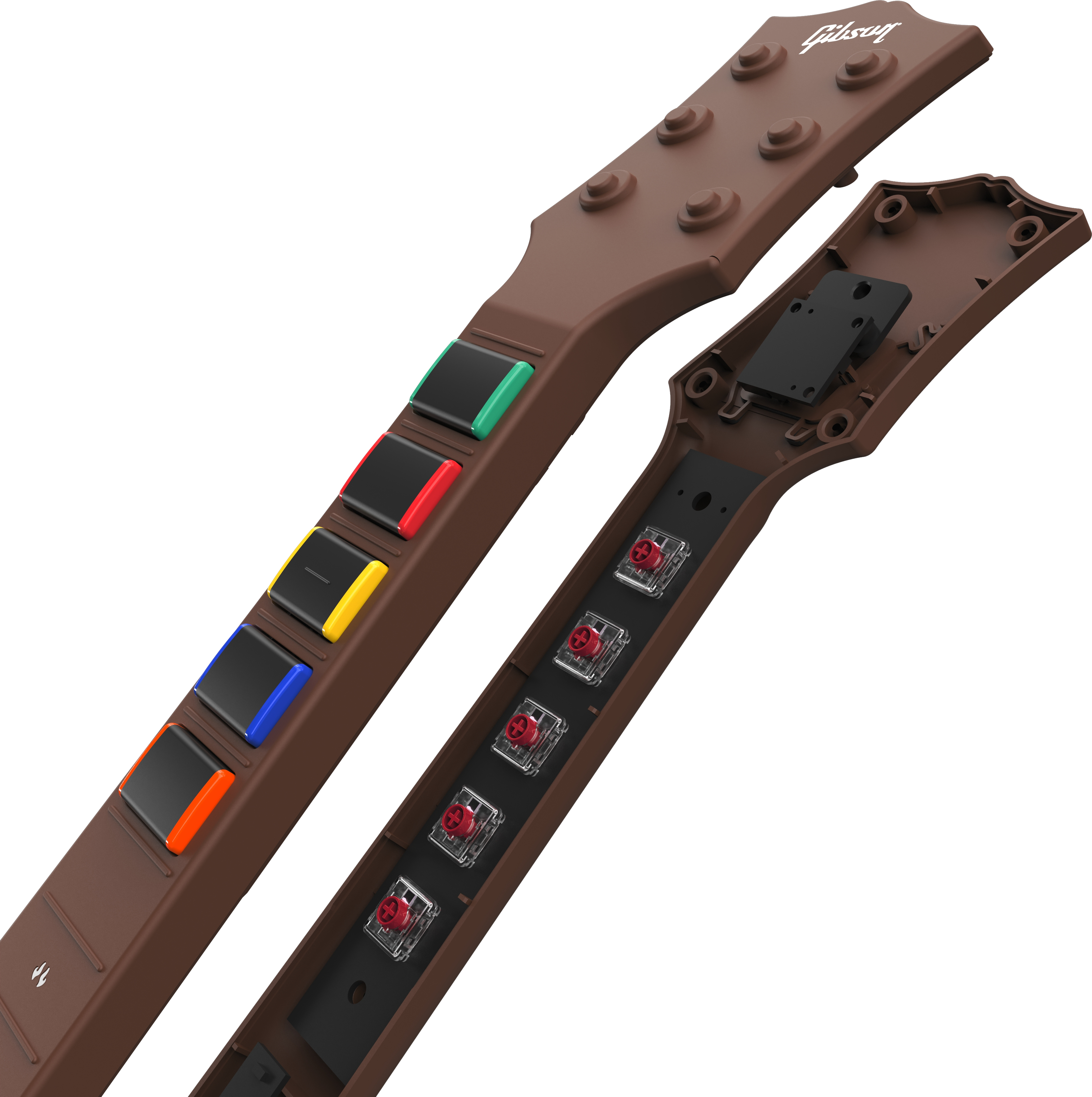 Gibson Les Paul Brown OG Guitar Controller Fret Neck - Mechanical Fret Buttons