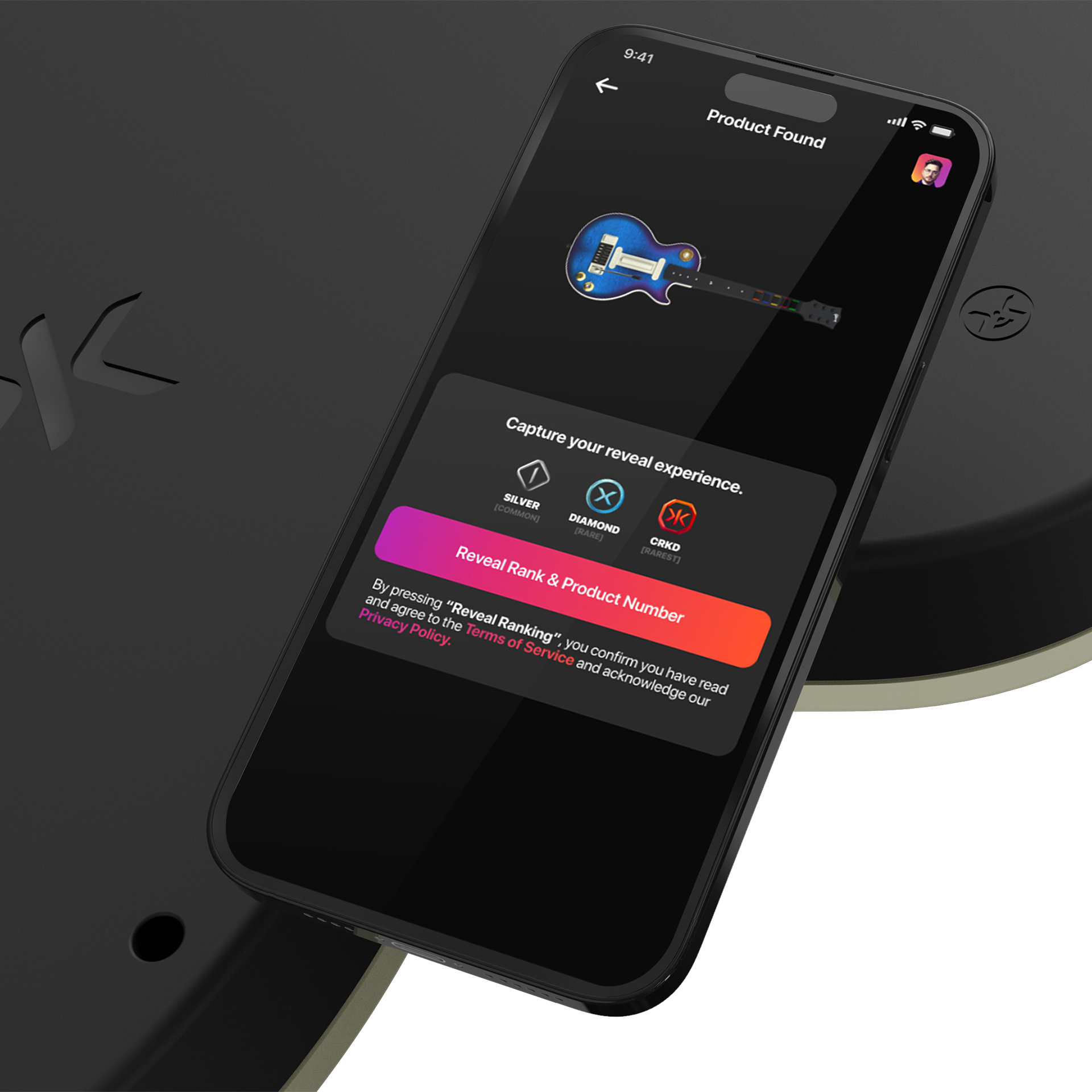 CRKD Gibson Les Paul Blueberry Burst Pro + Solo Neck + Faceplate Skin Bundle for Xbox Series X|S, Xbox One & PC