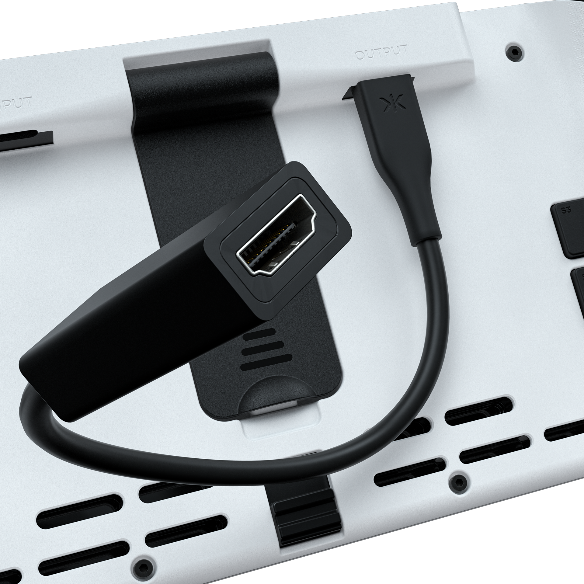 Nitro Deck+ Clear White Edition + HDMI Adapter + Gear Bag + Stick Top 8 Pack Bundle