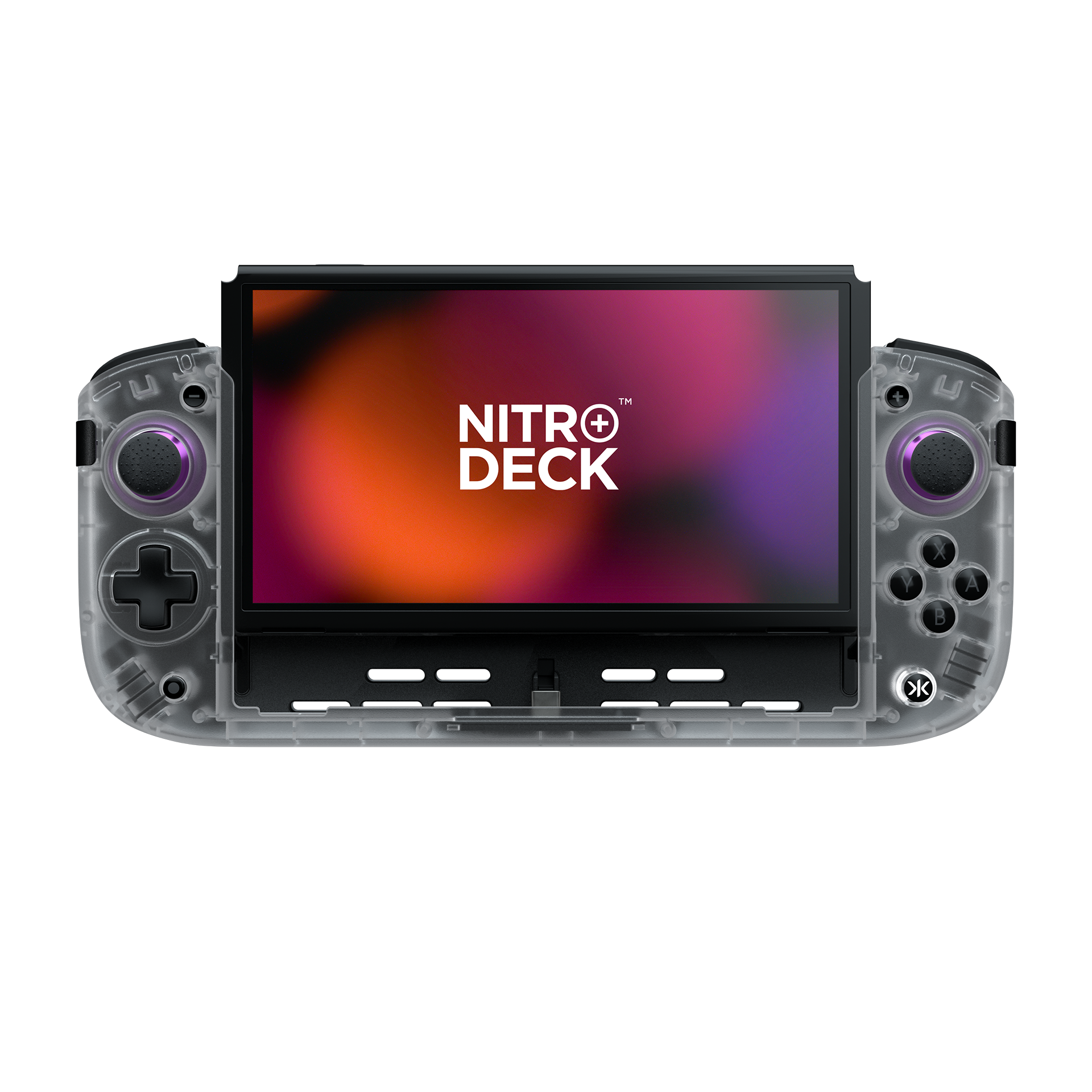 Nitro Deck+ Clear White Edition + HDMI Adapter + Gear Bag + Stick Top 8 Pack Bundle