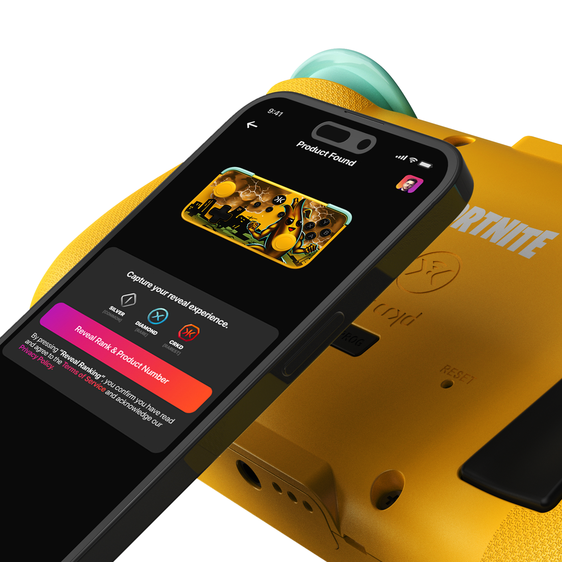 NEO S Peely Fortnite Edition with Charging Dock