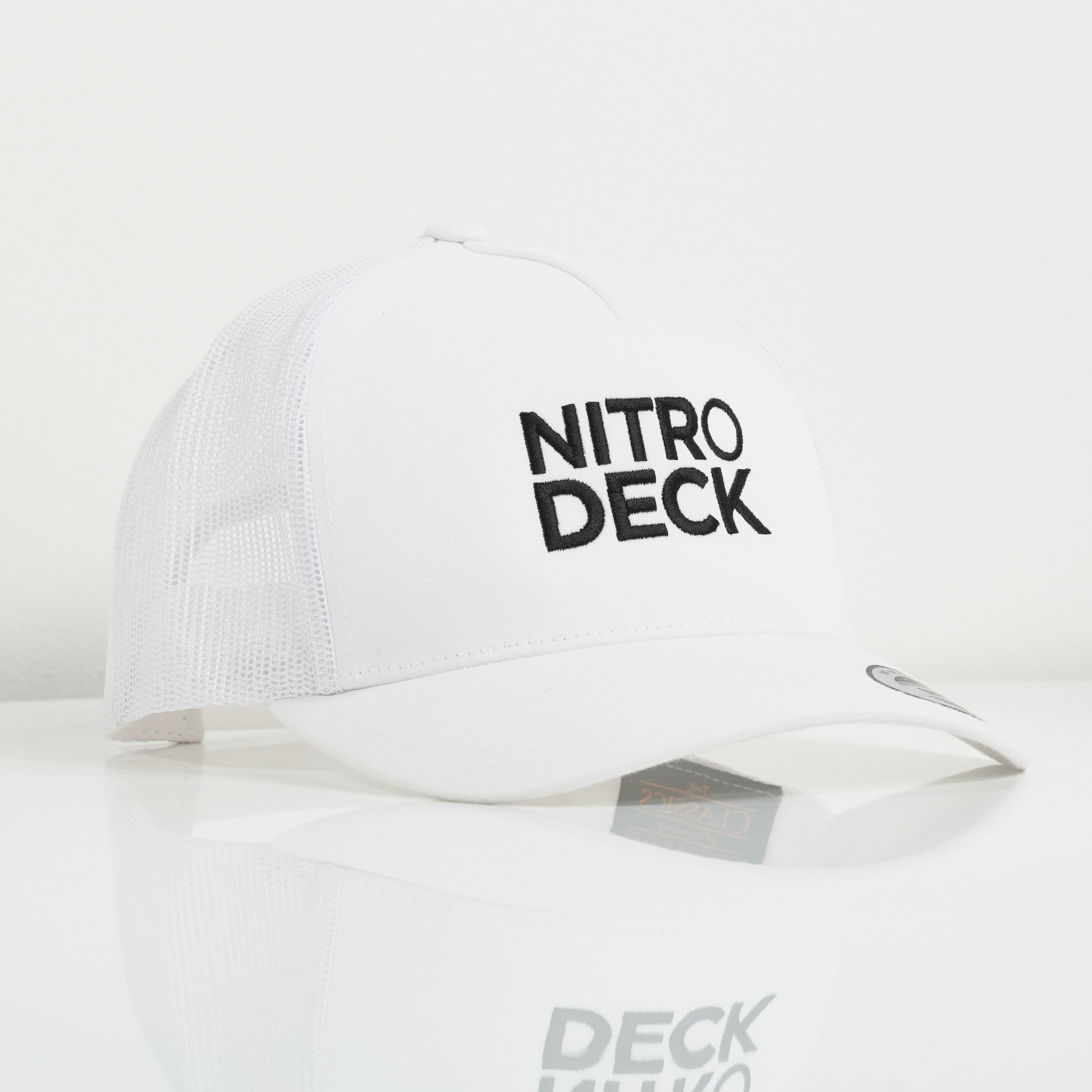 Nitro Deck Snapback Hat White Edition