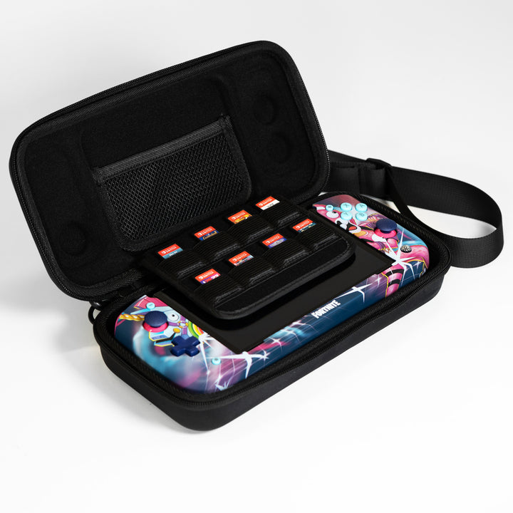 Nitro Deck Fortnite Cuddle Team Leader Edition + Carry Case + Stick Top 8 Pack Bundle