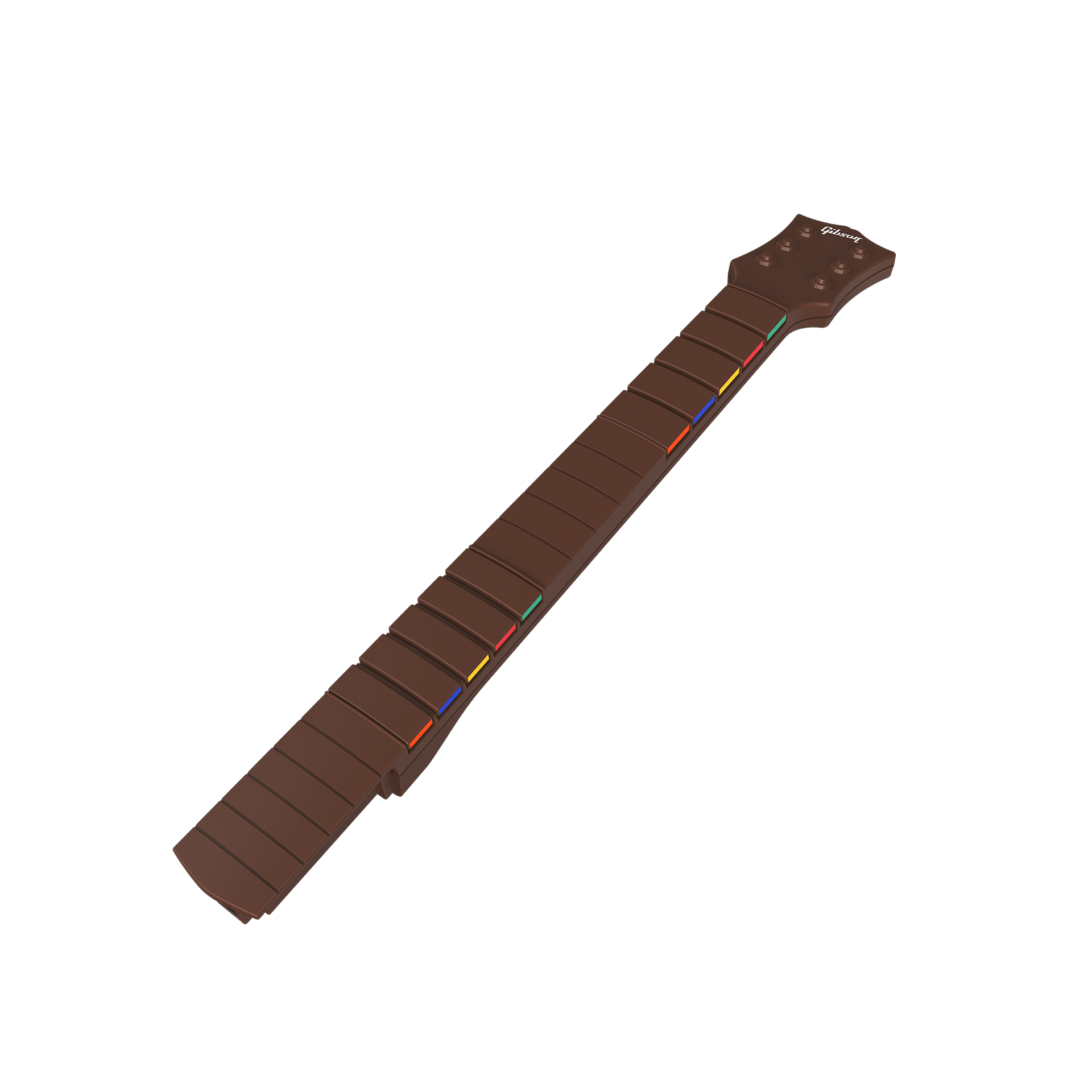 Gibson Les Paul Brown Solo Guitar Controller Fret Neck – Mechanical Fret Buttons