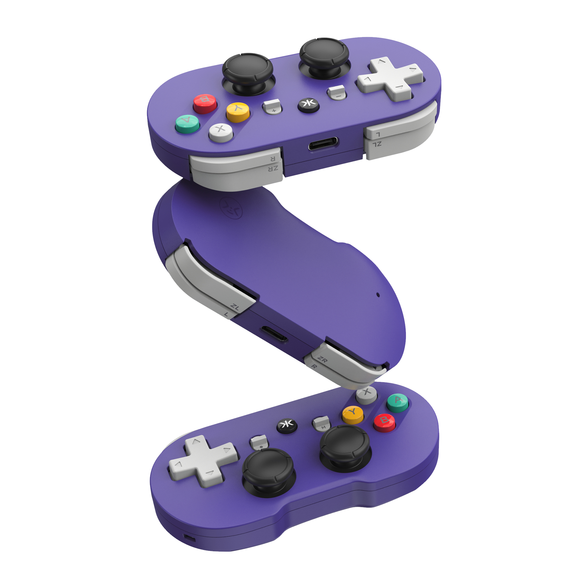 ATOM+ Retro Purple Edition Mini Bluetooth Gaming Controller • CRKD