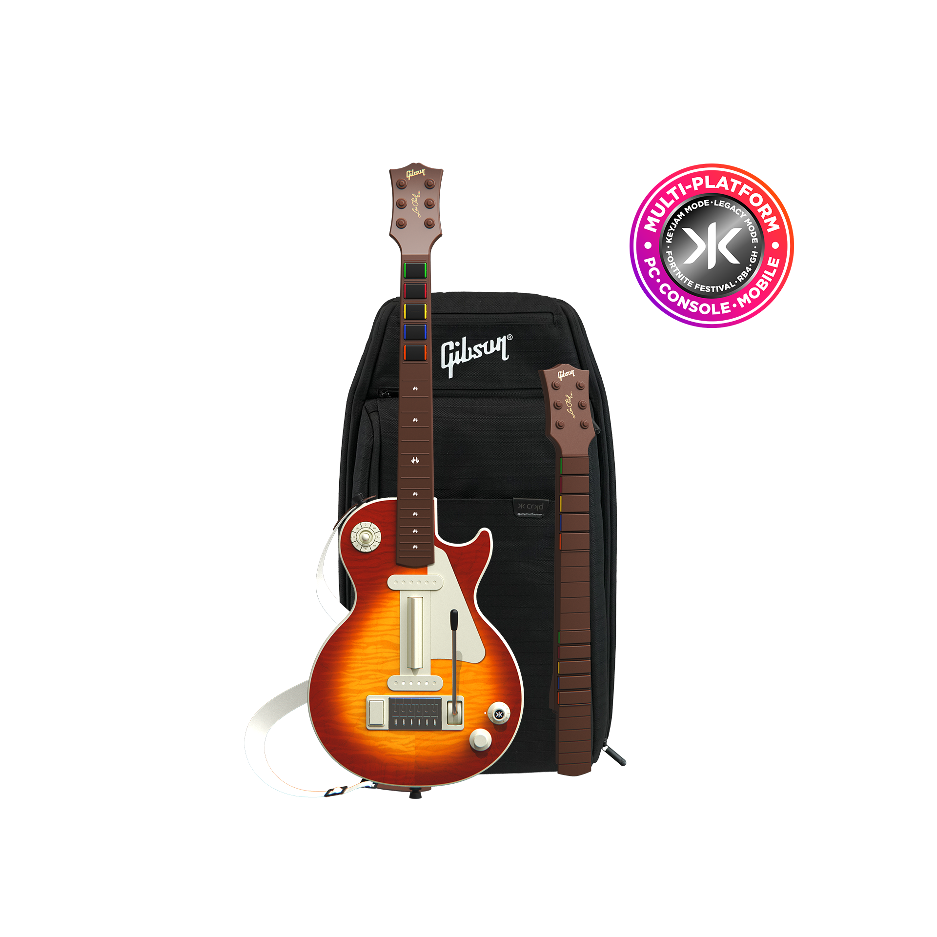 Gibson Les Paul Cherry Sunburst Pro Edition Guitar Controller Collectors Bundle (Multi-platform)
