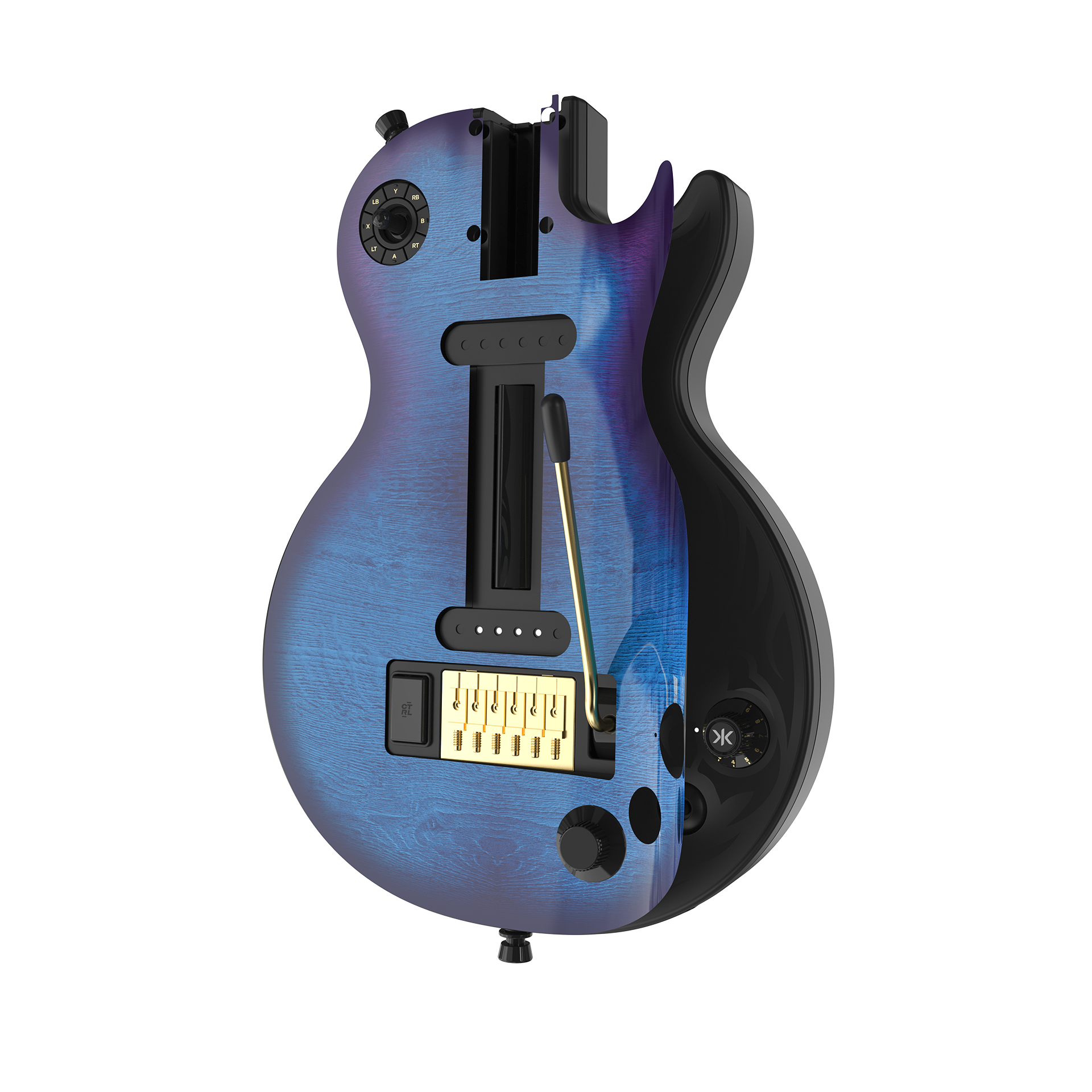 CRKD Gibson Les Paul Faceplate Skin Blueberry Burst (Gloss)