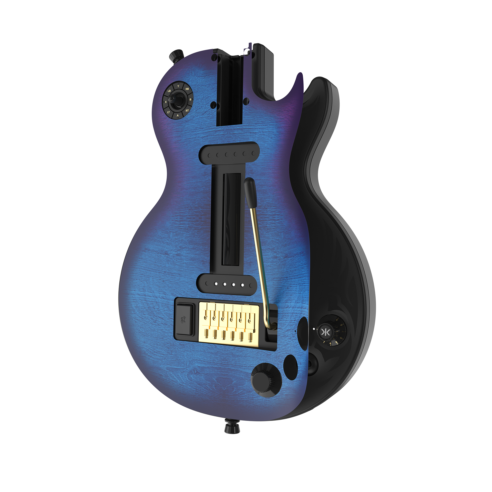 CRKD Gibson Les Paul Faceplate Skin Blueberry Burst (Matte)