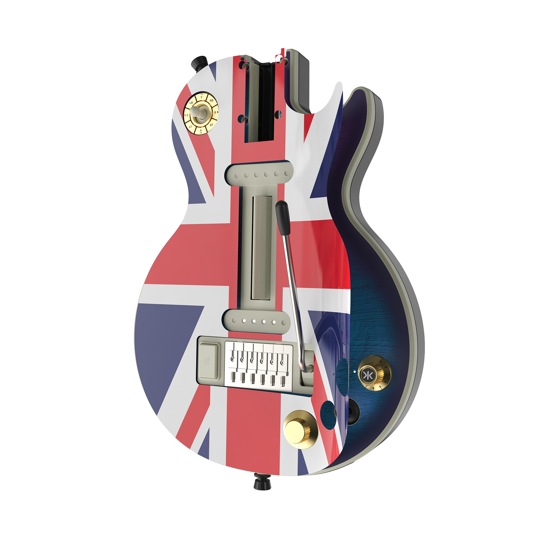 CRKD Gibson Les Paul Faceplate Skin Union Jack (Gloss)