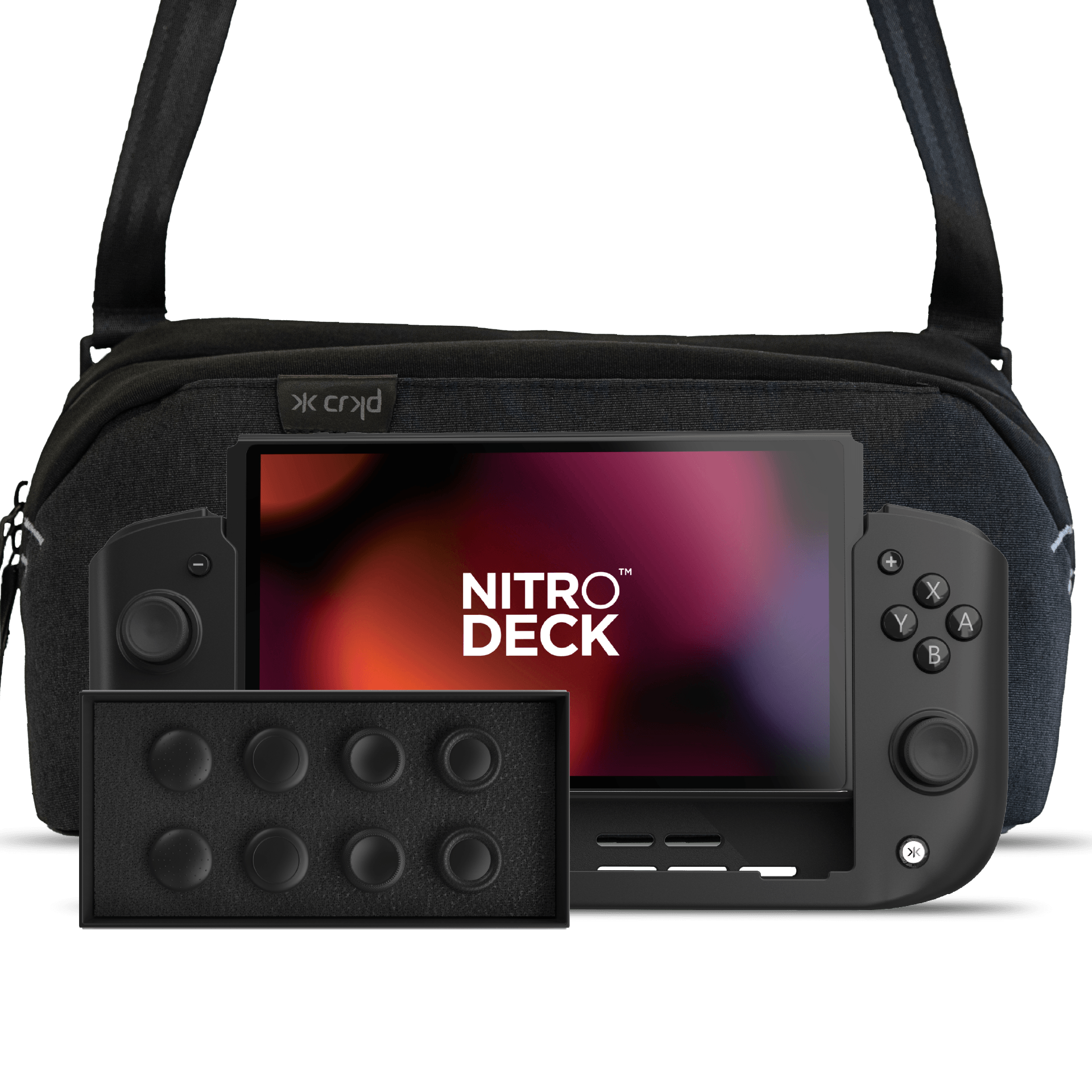 Nitro Deck Black Edition + Gear Bag + Stick Top 8 Pack Bundle