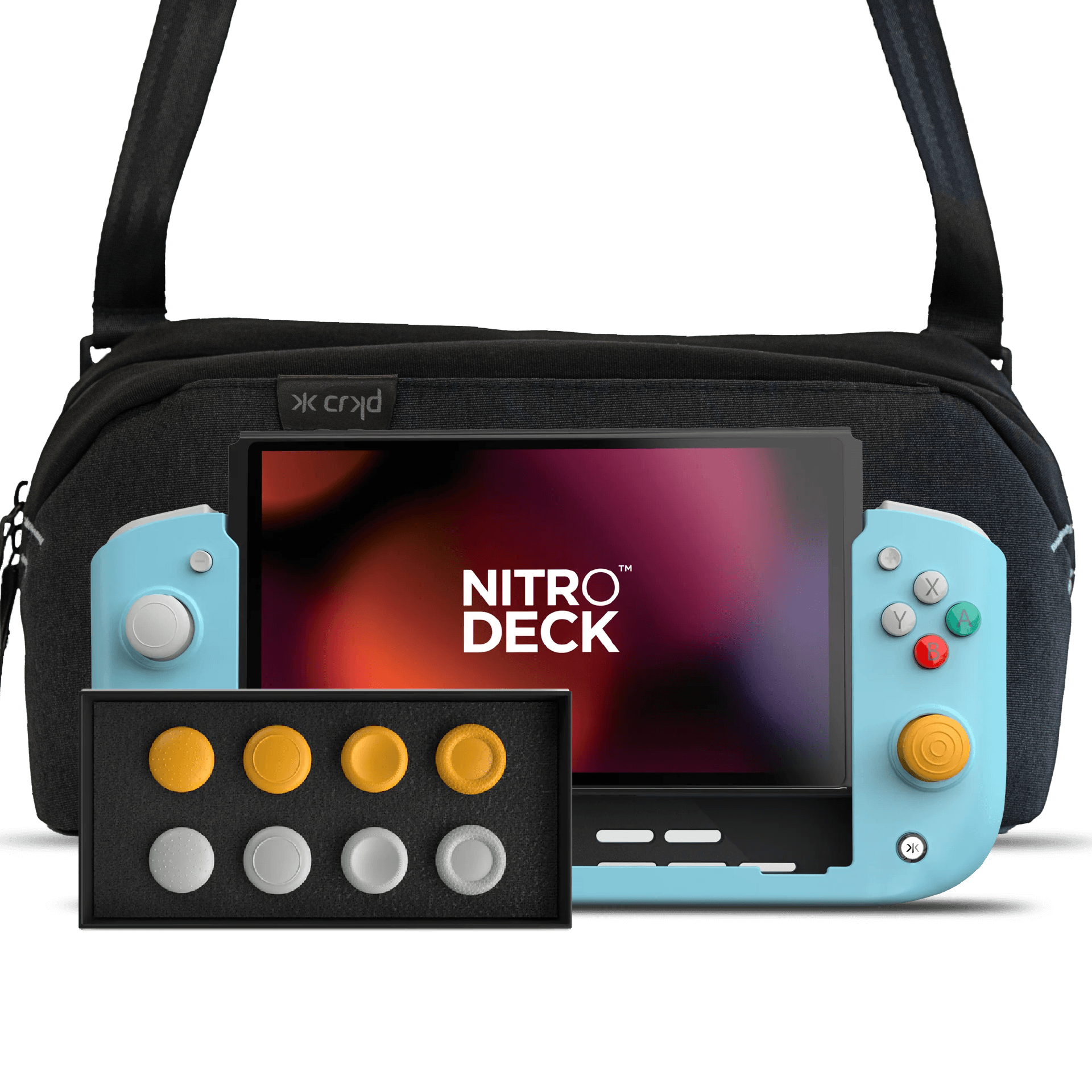 Nitro Deck Retro Blue Edition + Gear Bag + Stick Top 8 Pack Bundle