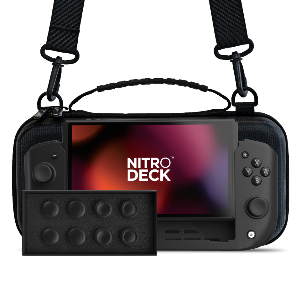 Nitro Deck Black Edition + Carry Case + Stick Top 8 Pack Bundle