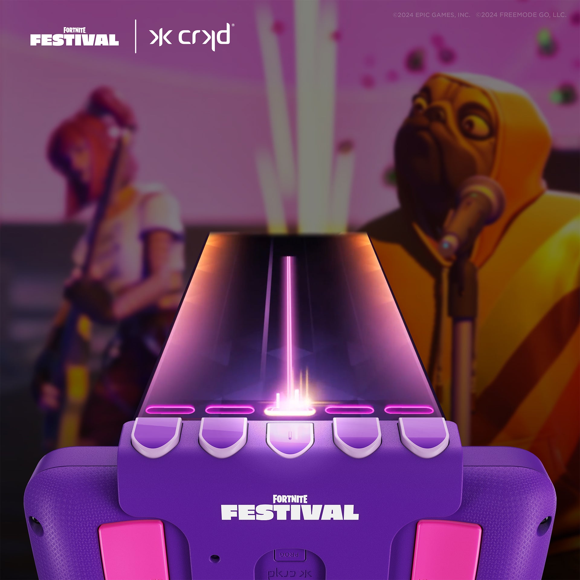 NEO S Purple Wave 5-Fret Fortnite Festival Edition