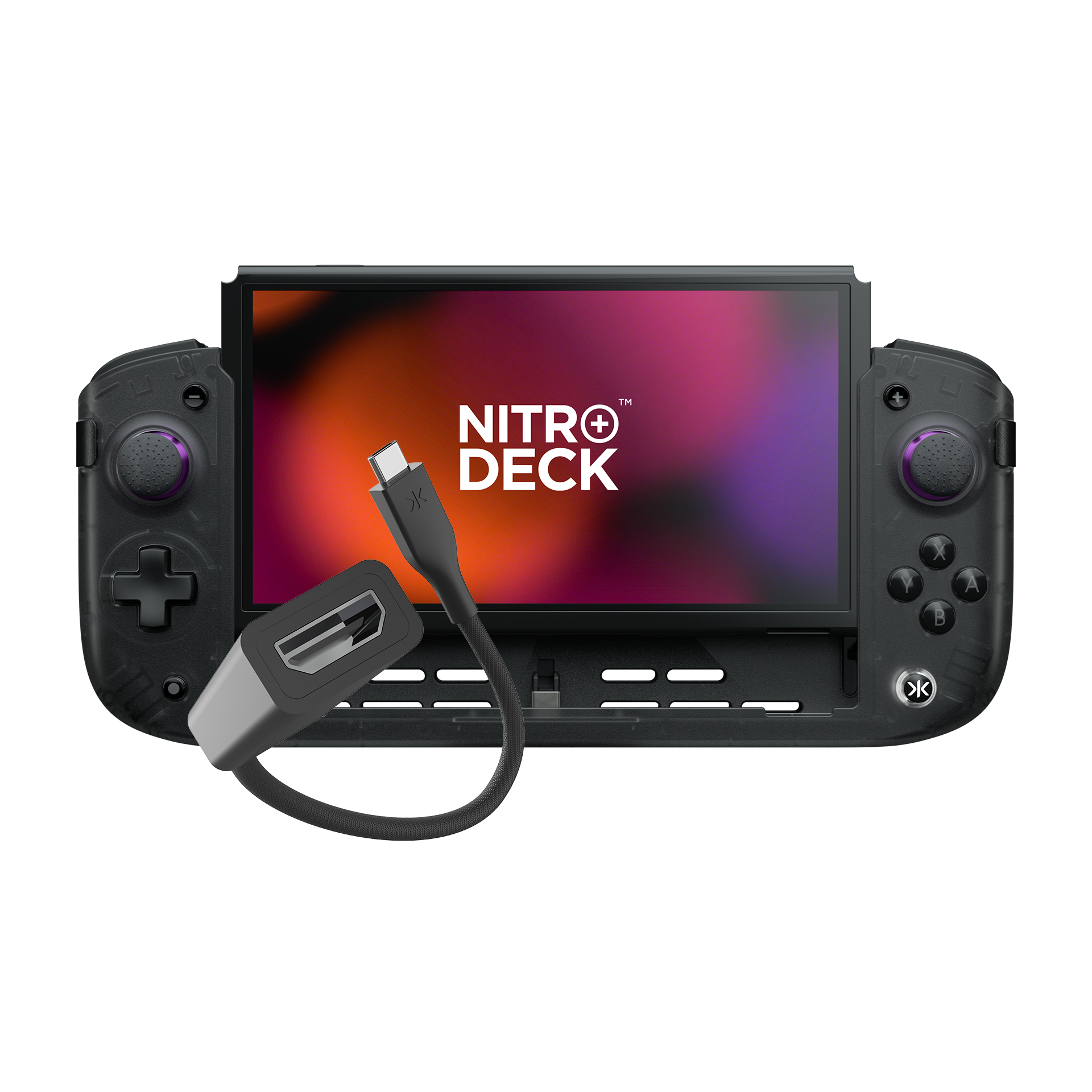 Nitro Deck+ Clear Black with HDMI Adapter